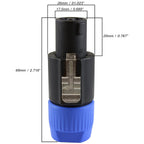 GLS Audio Speakon Speaker Plug 4 Pole Twist Lock Pack of 4