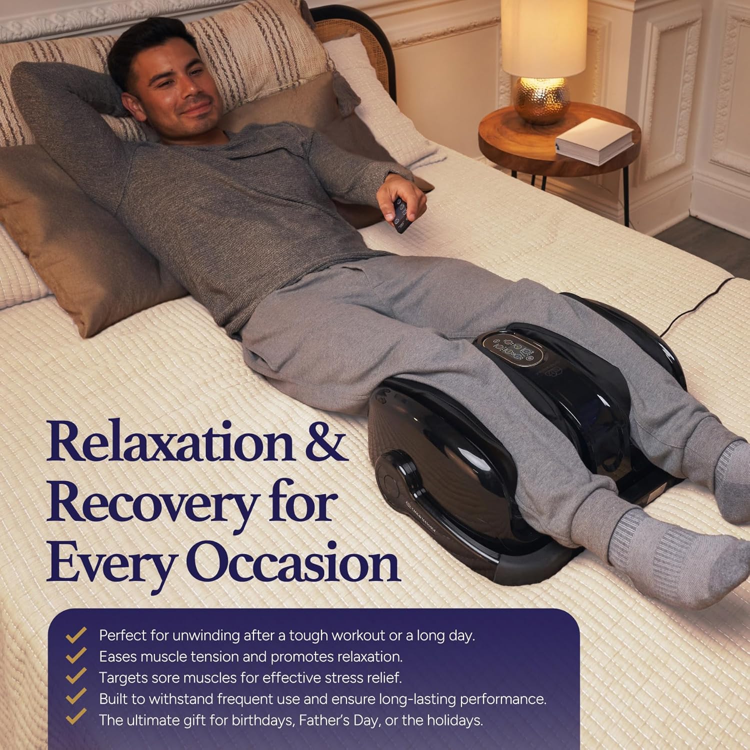 Cloud Massage Shiatsu Foot Massager Black with Heat for Pain Relief