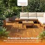 Majestick Goods Long Slat Deck Tiles 12x12 8 Pack