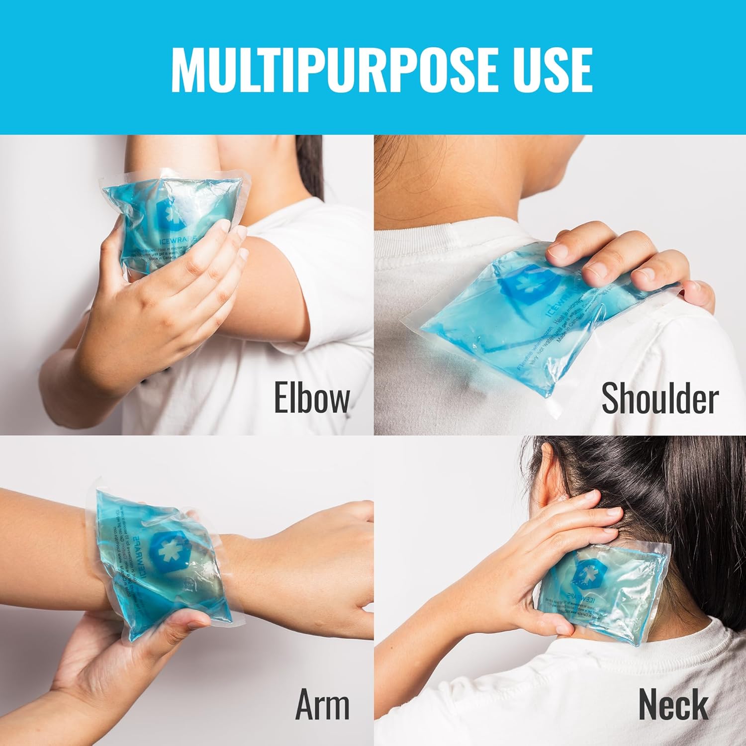 ICEWRAPS 3x5 Reusable Ice Packs Hot Cold Therapy 6 Pack