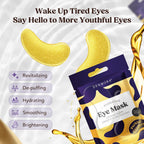 DERMORA Under Eye Patches Golden Glow 15 Pairs for Dark Circles