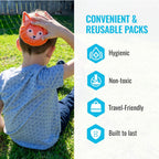 ICEWRAPS Kids Boo Boo Ice Packs – Reusable 4" Gel Packs, 4 Pack