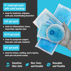ICEWRAPS Gel Ice Packs 7-Pack Hot & Cold Therapy Multi-Sizes