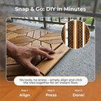 Majestick Goods Deck Tile Edge Trim 12x12 Straight 8 Pack