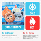 ICEWRAPS Kids Boo Boo Ice Packs – Reusable 4" Gel Packs, 4 Pack