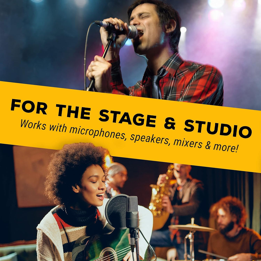 GLS Audio XLR Mic Cable 100ft Balanced Male to Female