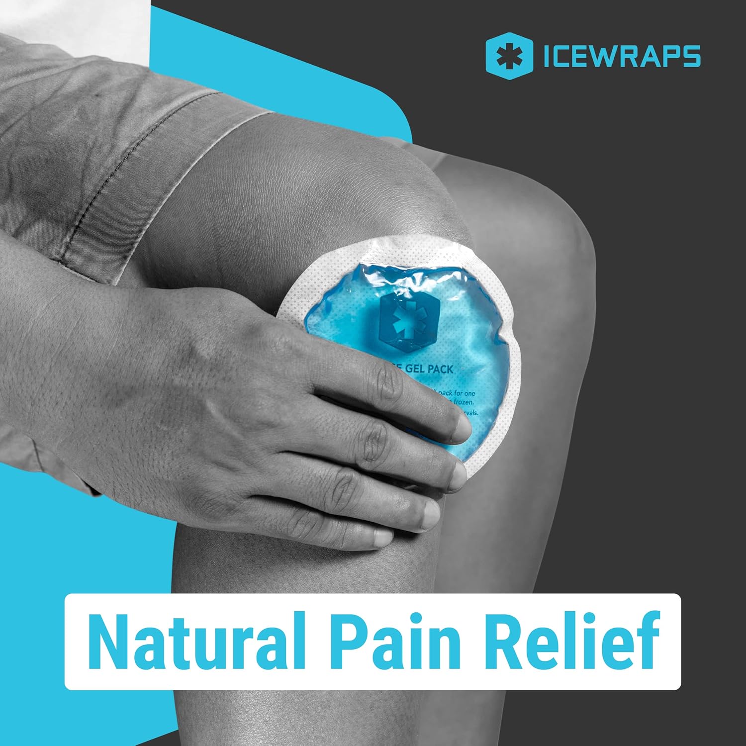 ICEWRAPS Gel Ice Packs 7-Pack Hot & Cold Therapy Multi-Sizes