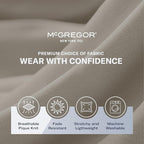 MCGREGOR Men Golf Shorts Cotton Chino Lightweight Beige Size 33