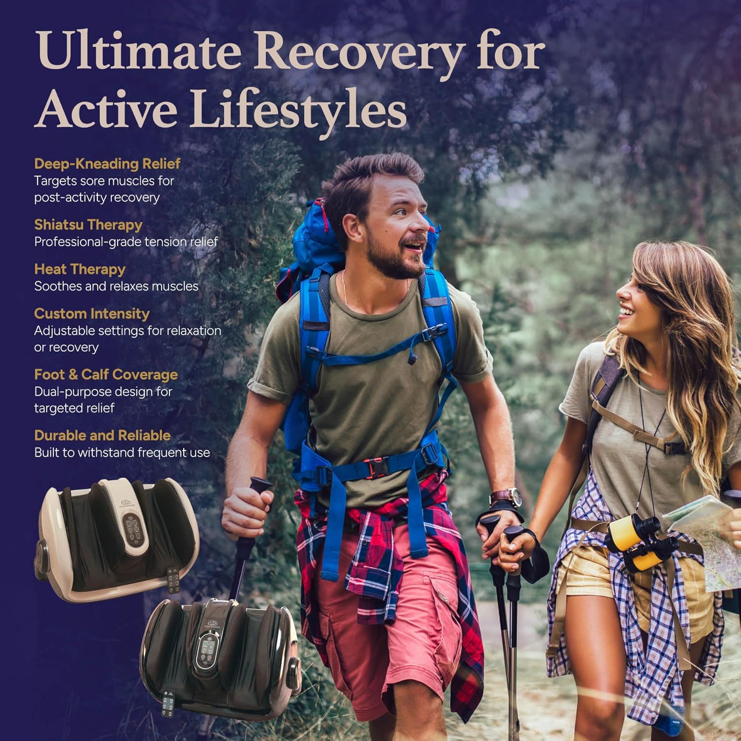 Cloud Massage Shiatsu Foot Massager with Heat for Pain Relief