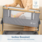 Motherly Haven Baby Bassinet Bedside Sleeper Adjustable 7 Height