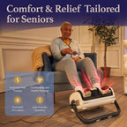 Cloud Massage Shiatsu Foot Massager White with Heat for Pain Relief