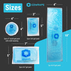 ICEWRAPS Gel Ice Packs 7-Pack Hot & Cold Therapy Multi-Sizes