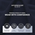 MCGREGOR Men Polo Shirt Cotton Regular Fit Short Sleeve Navy Size L