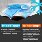 ICEWRAPS Gel Ice Packs 7-Pack Hot & Cold Therapy Multi-Sizes