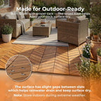 Majestick Goods Deck Tile Edge Herringbone 4 Pack