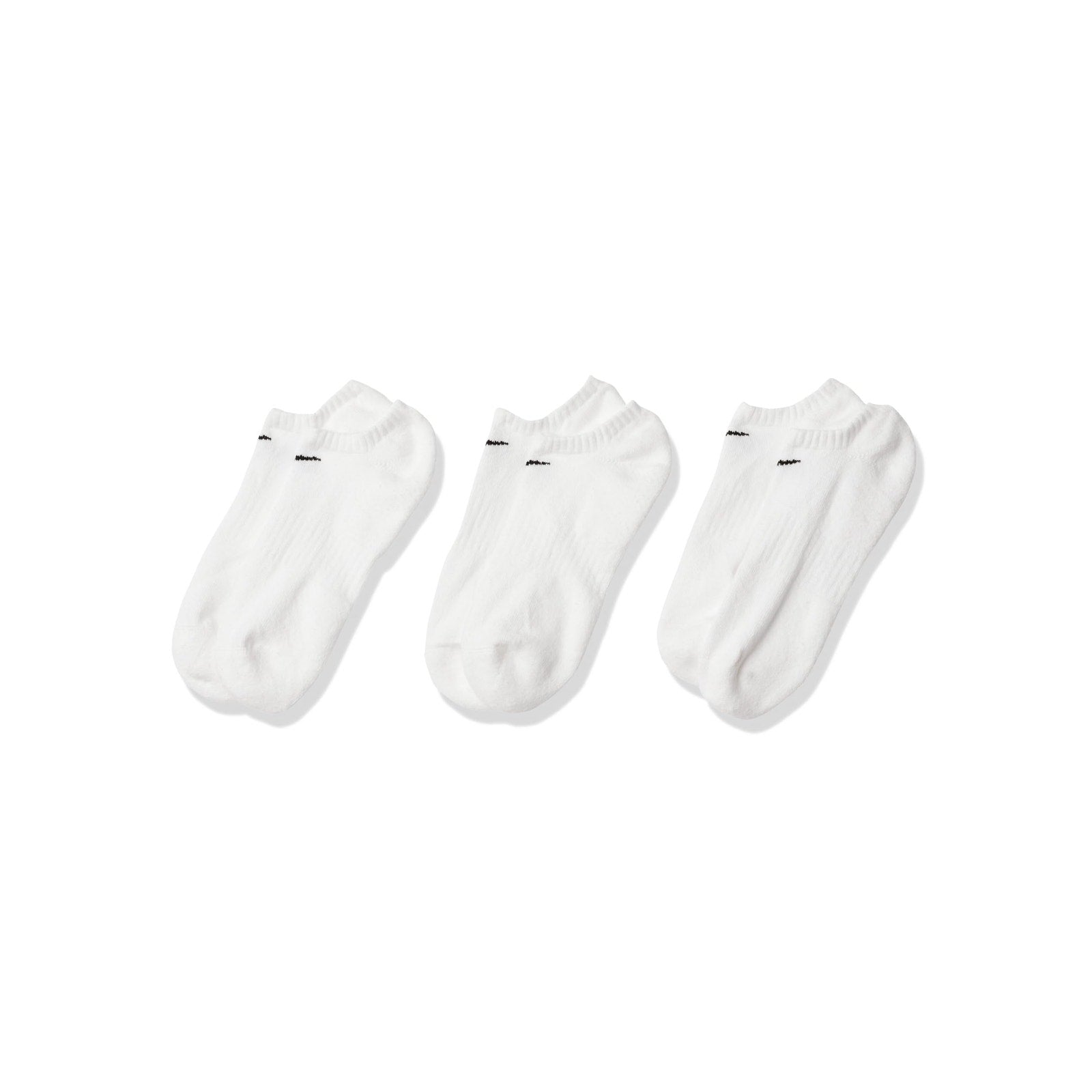Nike Unisex Everyday Cushioned Training No-Show Socks 3-Pack Large