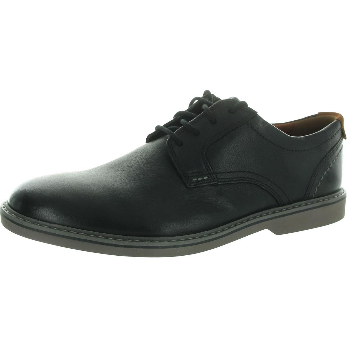 Clarks Men Radcliff Low Oxford Black Leather Size 10M