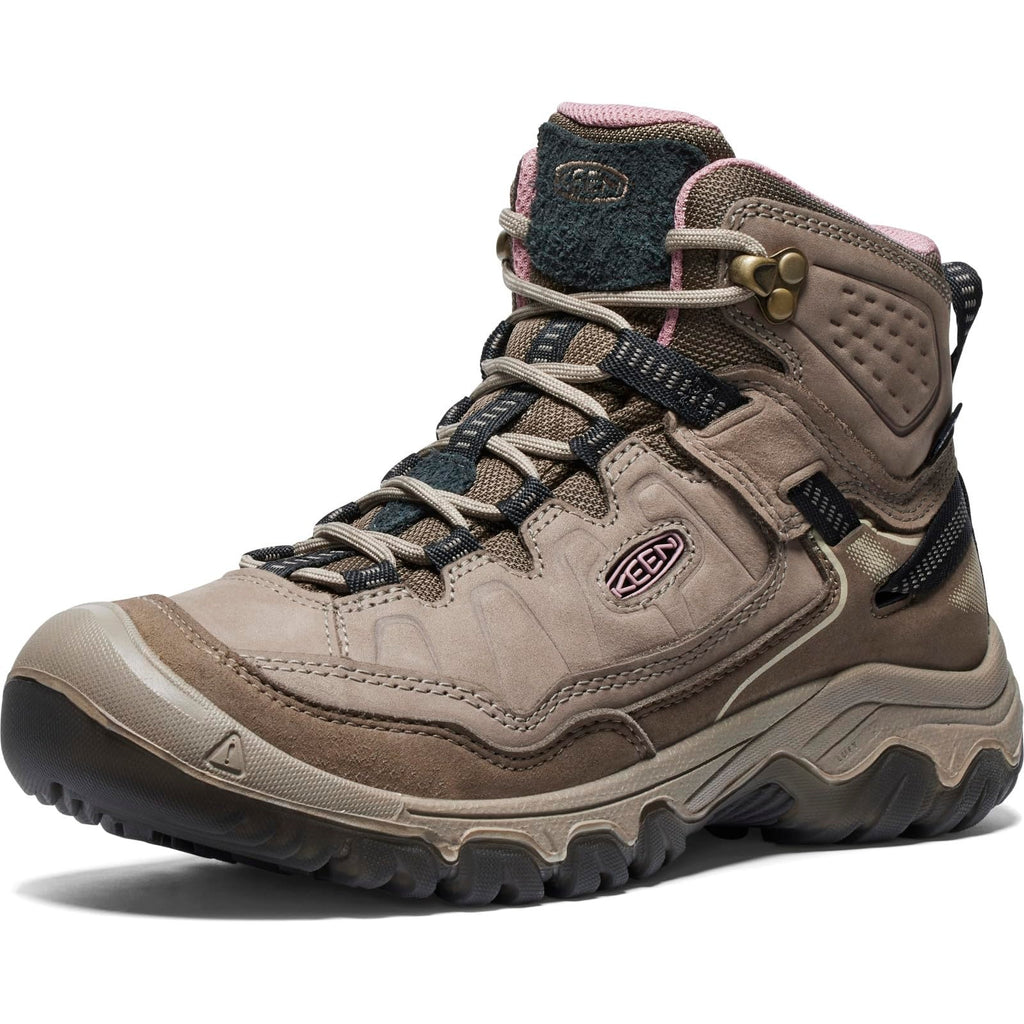 Keen Women Targhee IV Waterproof Hiking Boot Brindle/Nostalgia Rose - 12