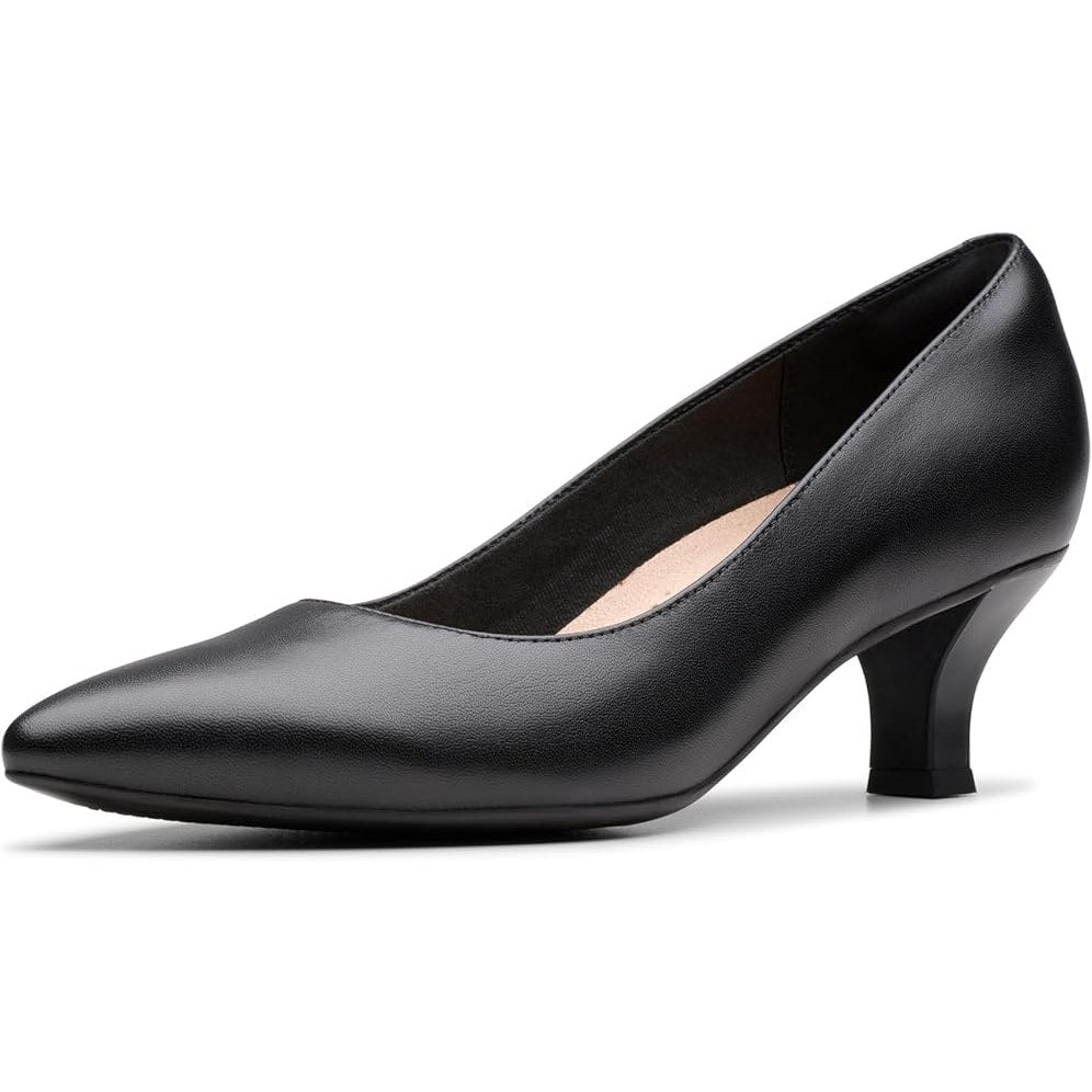 Clarks Women Kepley Vine Kitten Pump in Black Size 6.5 M
