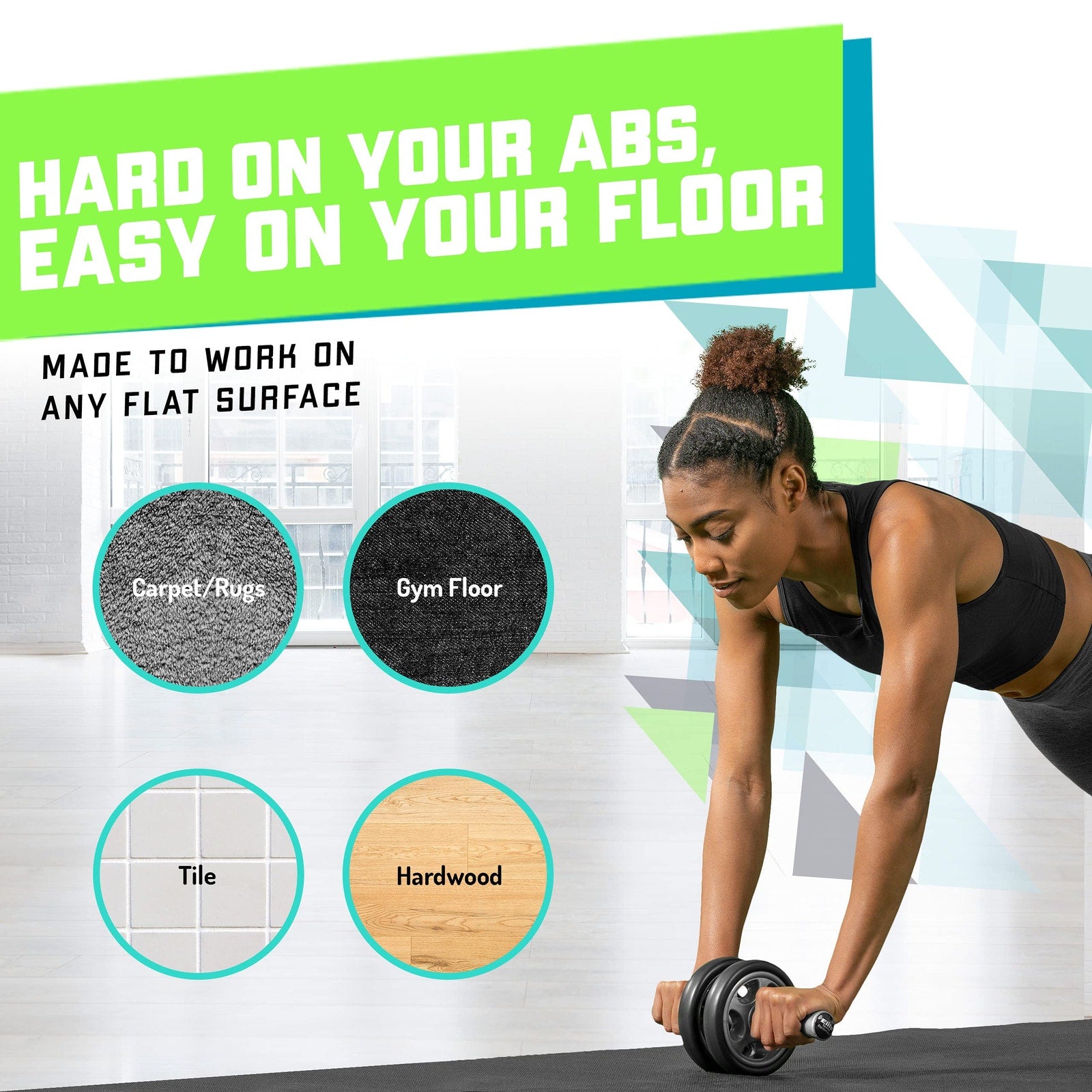 Elite Sportz Ab Roller Wheel 2-Wheel Core Exercise Equipment