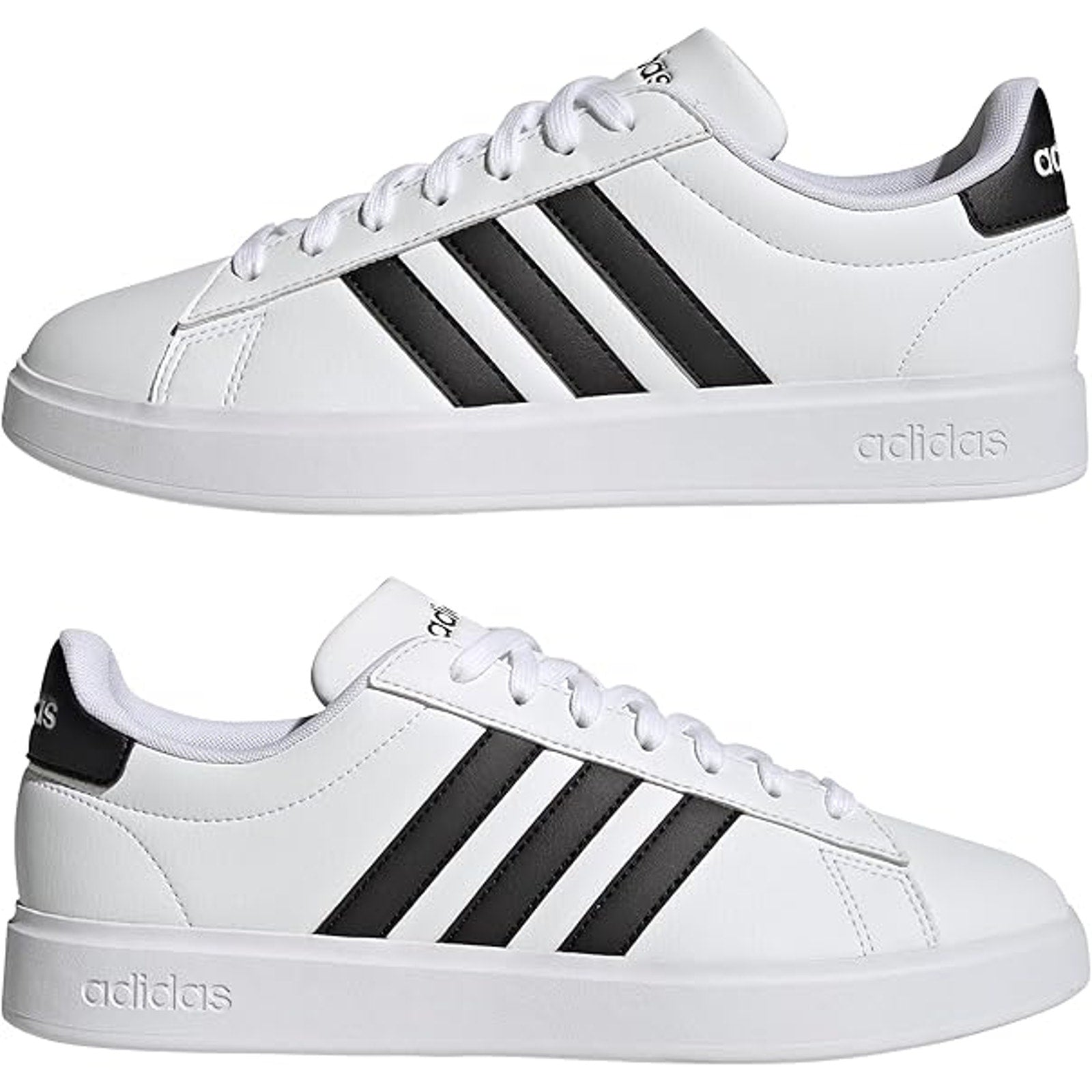 Adidas Men Sneakers from Finish Lin White/Black