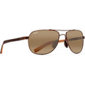 Maui Jim Unisex Polarized Aviator Sunglasses, Size Medium