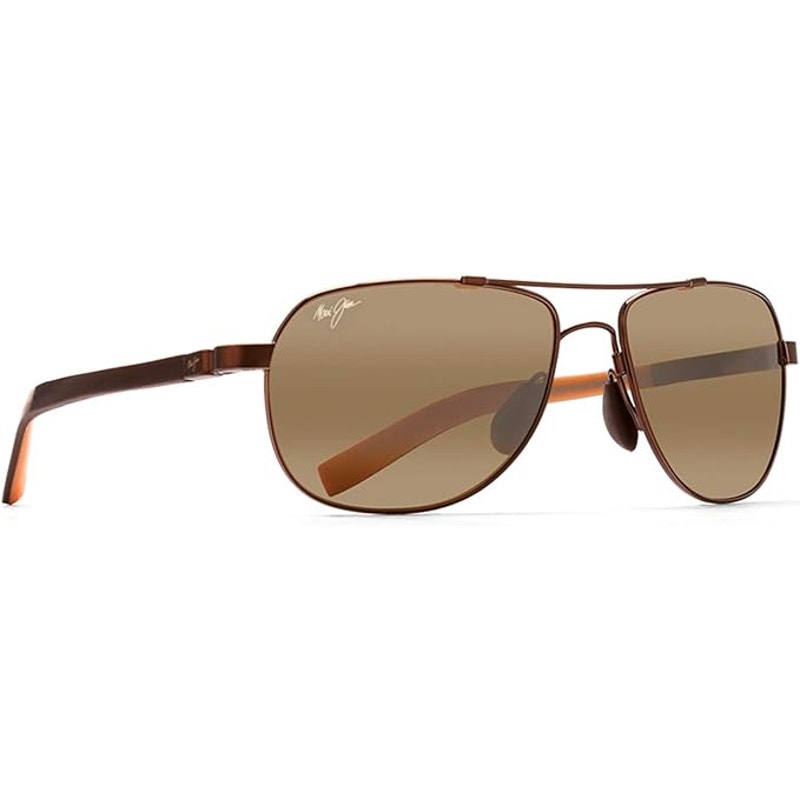 Maui Jim Unisex Polarized Aviator Sunglasses, Size Medium