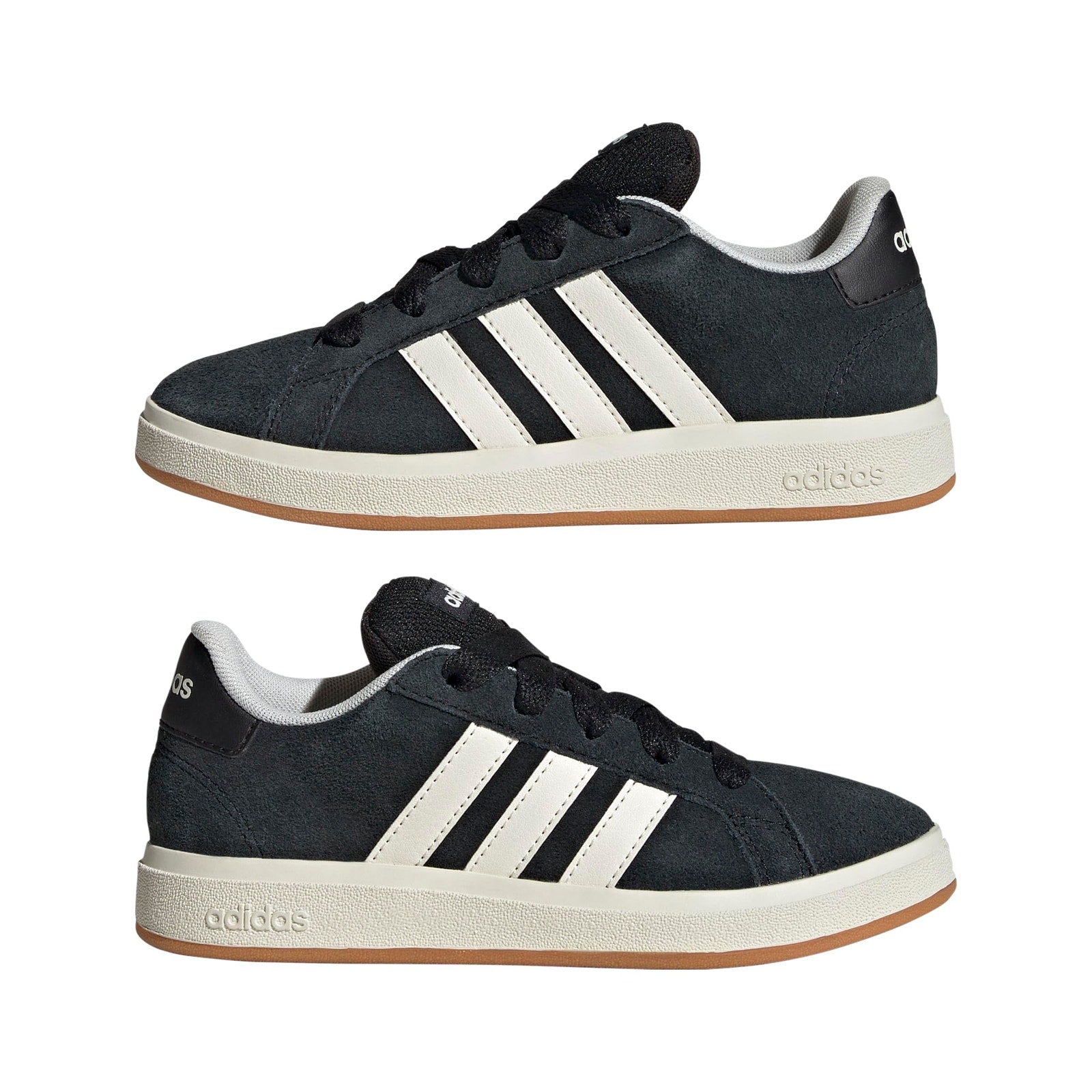 Adidas Kids Sportswear Black/Off White/Gum Size 1