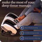 Cloud Massage Shiatsu Foot Massager White with Heat for Pain Relief