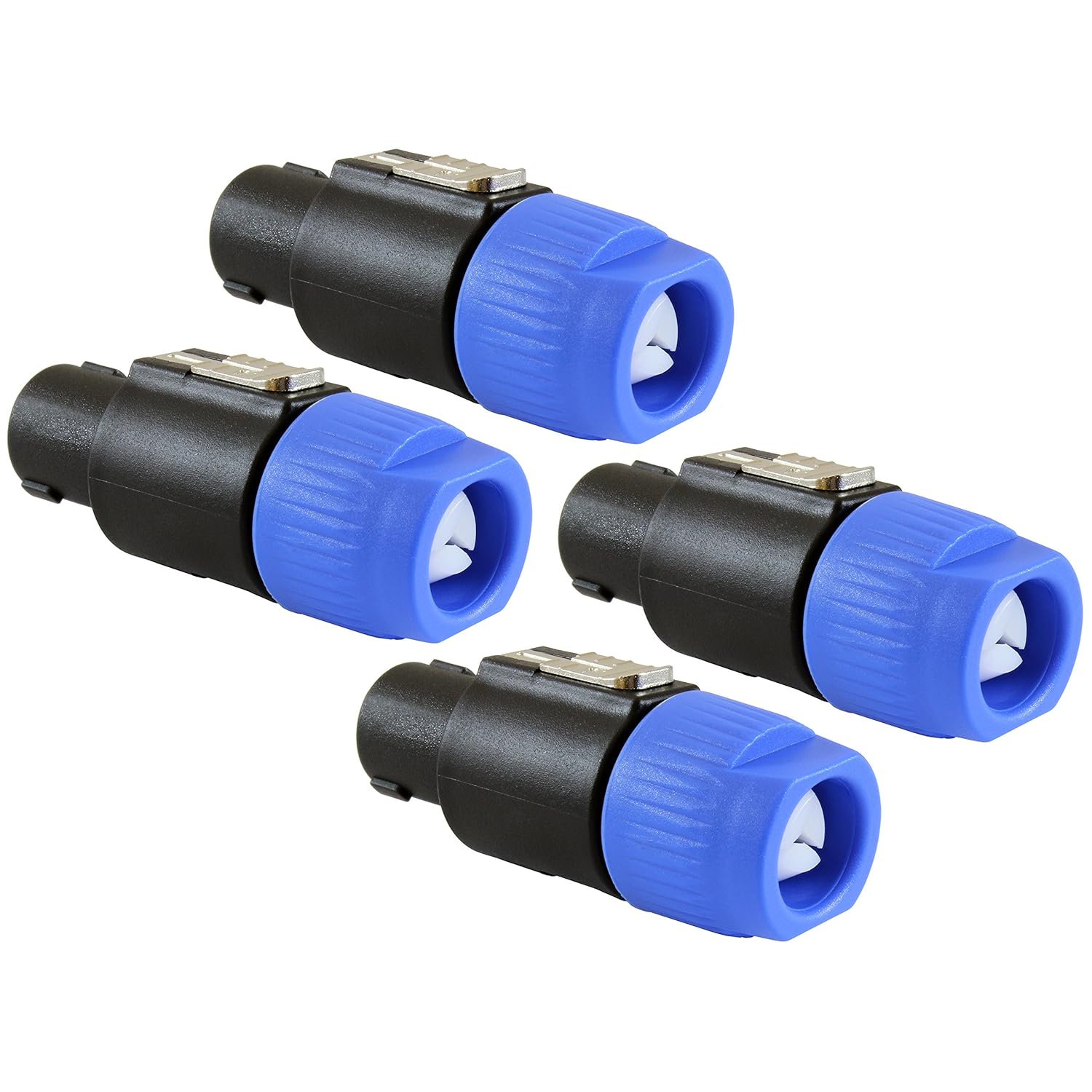 GLS Audio Speakon Speaker Plug 4 Pole Twist Lock Pack of 4