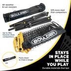 BOULDER Portable Badminton Pickleball Net 10 FT Black