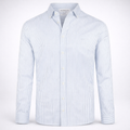 MCGREGOR Men Oxford Shirt Stretch Button Down Regular Fit Light Blue Size L