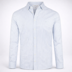 MCGREGOR Men Oxford Shirt Stretch Button Down Regular Fit Light Blue Size L