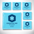 ICEWRAPS Mini Gel Ice Packs 3x3 Hot & Cold Therapy 6 Pack
