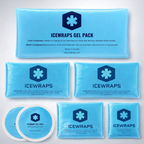 ICEWRAPS Gel Ice Packs 7-Pack Hot & Cold Therapy Multi-Sizes