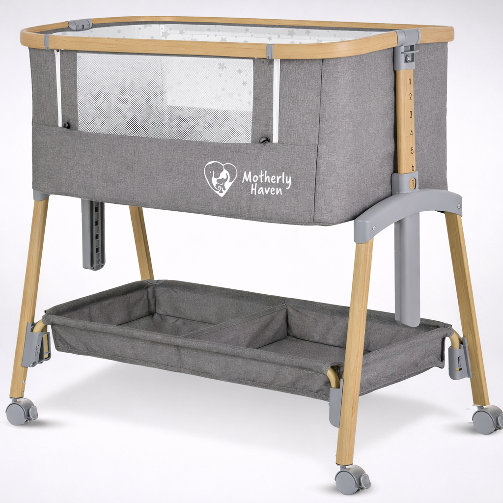 Motherly Haven Baby Bassinet Bedside Sleeper Adjustable 7 Height