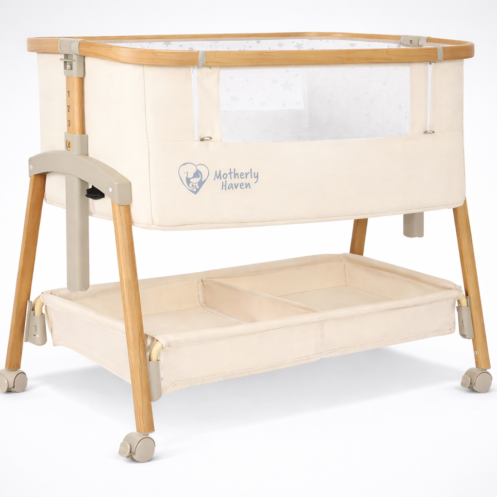 Motherly Haven Baby Bassinet Bedside Sleeper Adjustable 7 Height