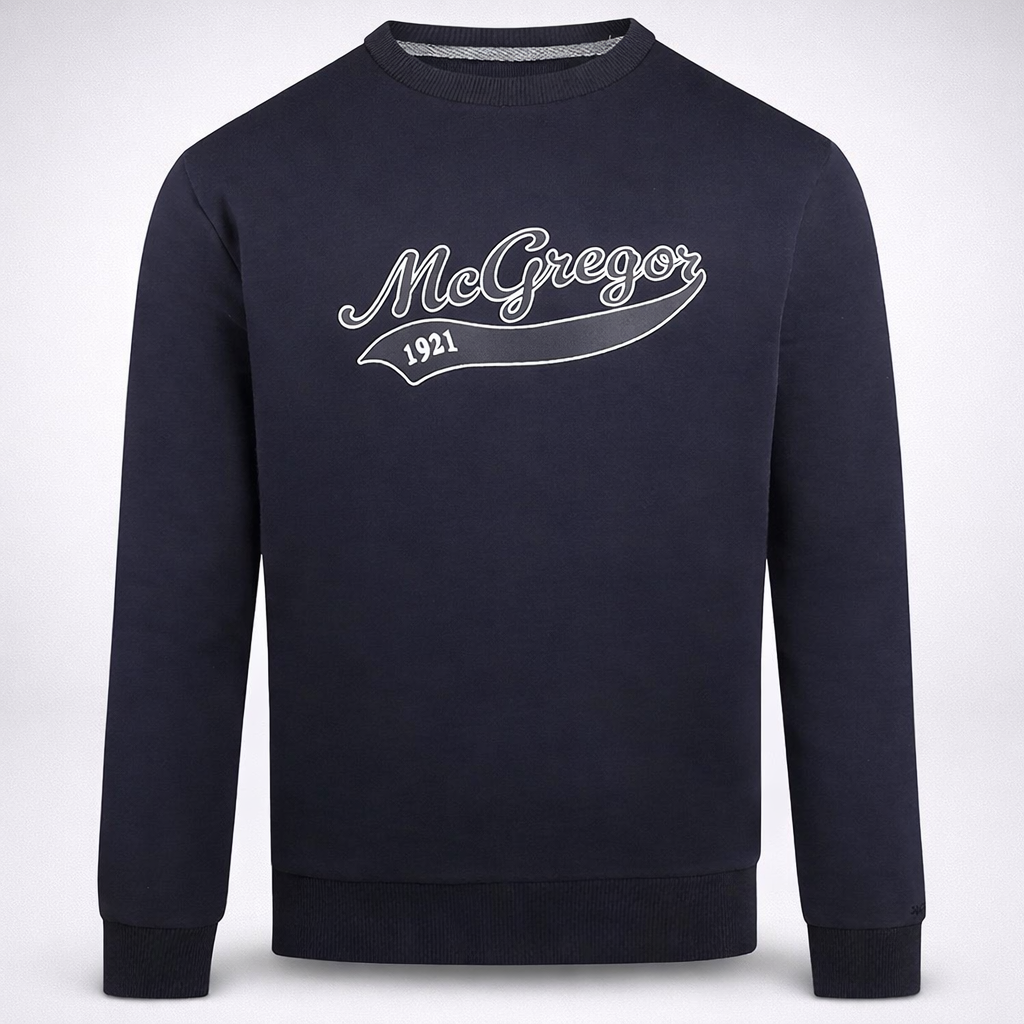 MCGREGOR Men Sweatshirt Cotton Crewneck Graphic Pullover Size Medium