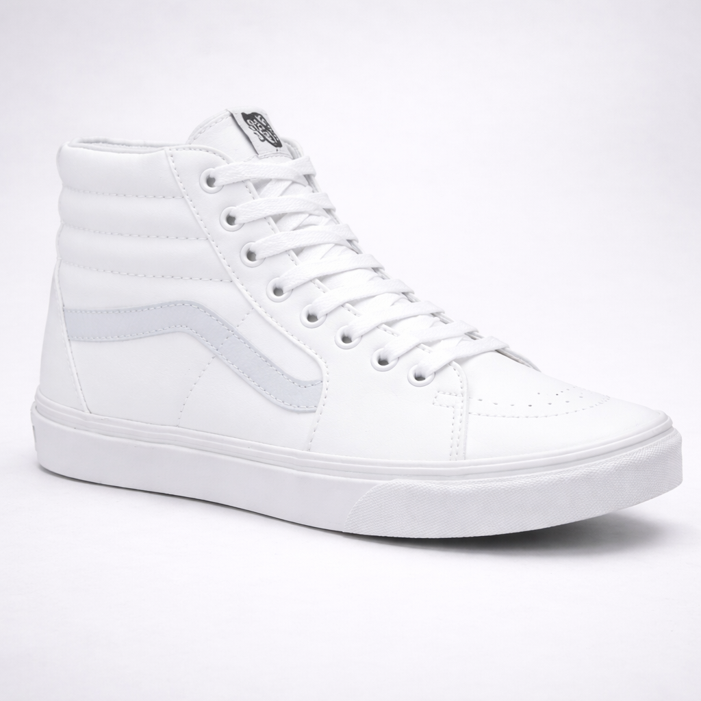 Vans Unisex High-Top Shoes White Size 8 Men 9.5 Women