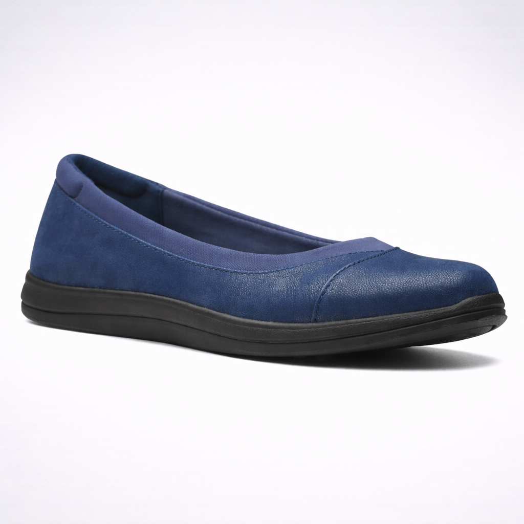 Clarks Women Blue’s Breeze Ayla Ballet Flat Navy Size 5.5