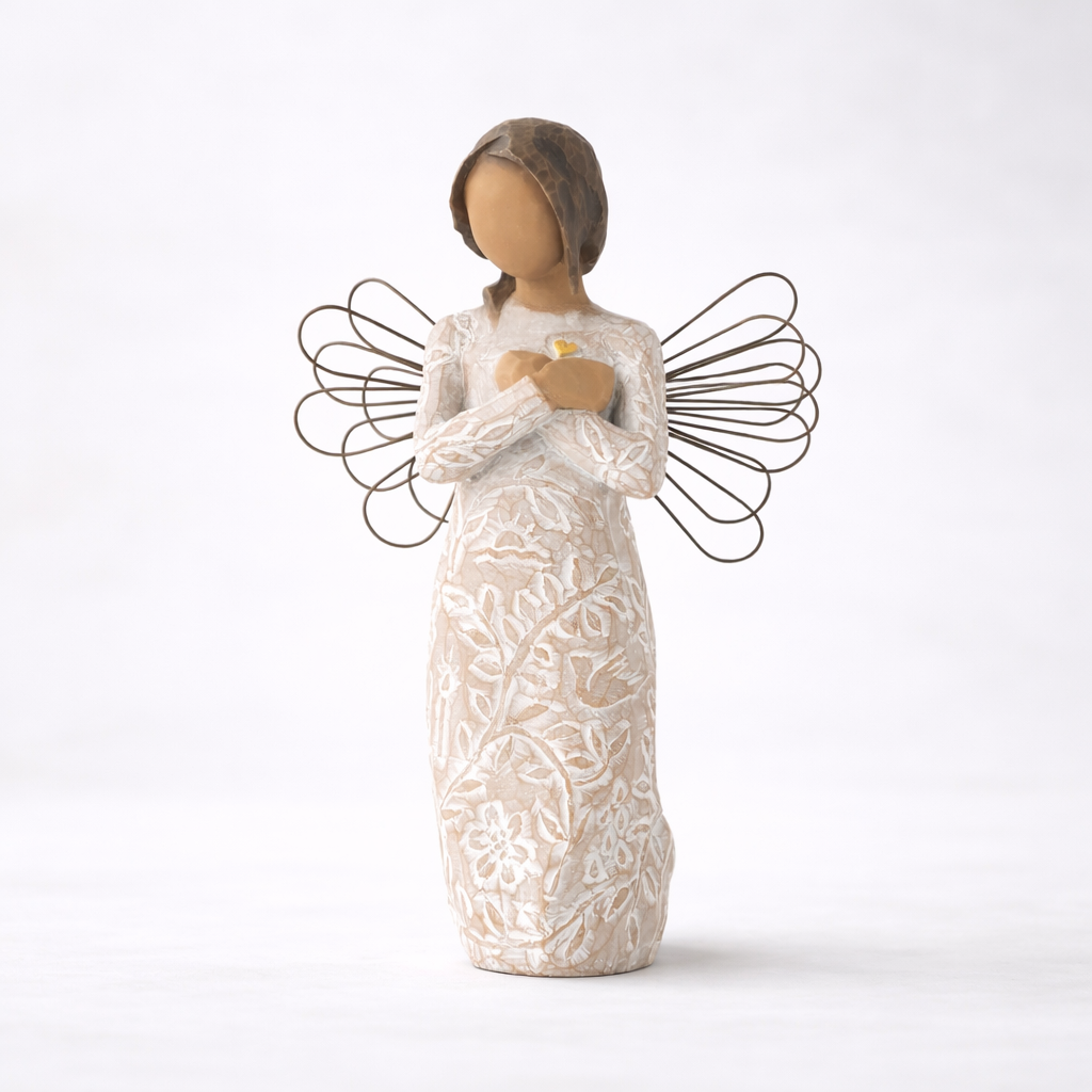Willow Tree Remembrance Angel Darker Skin Hand-Painted Figure