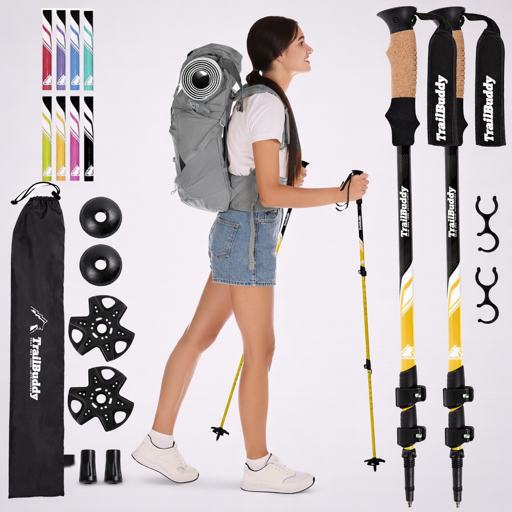 TrailBuddy 7075 Aluminum Trekking Poles