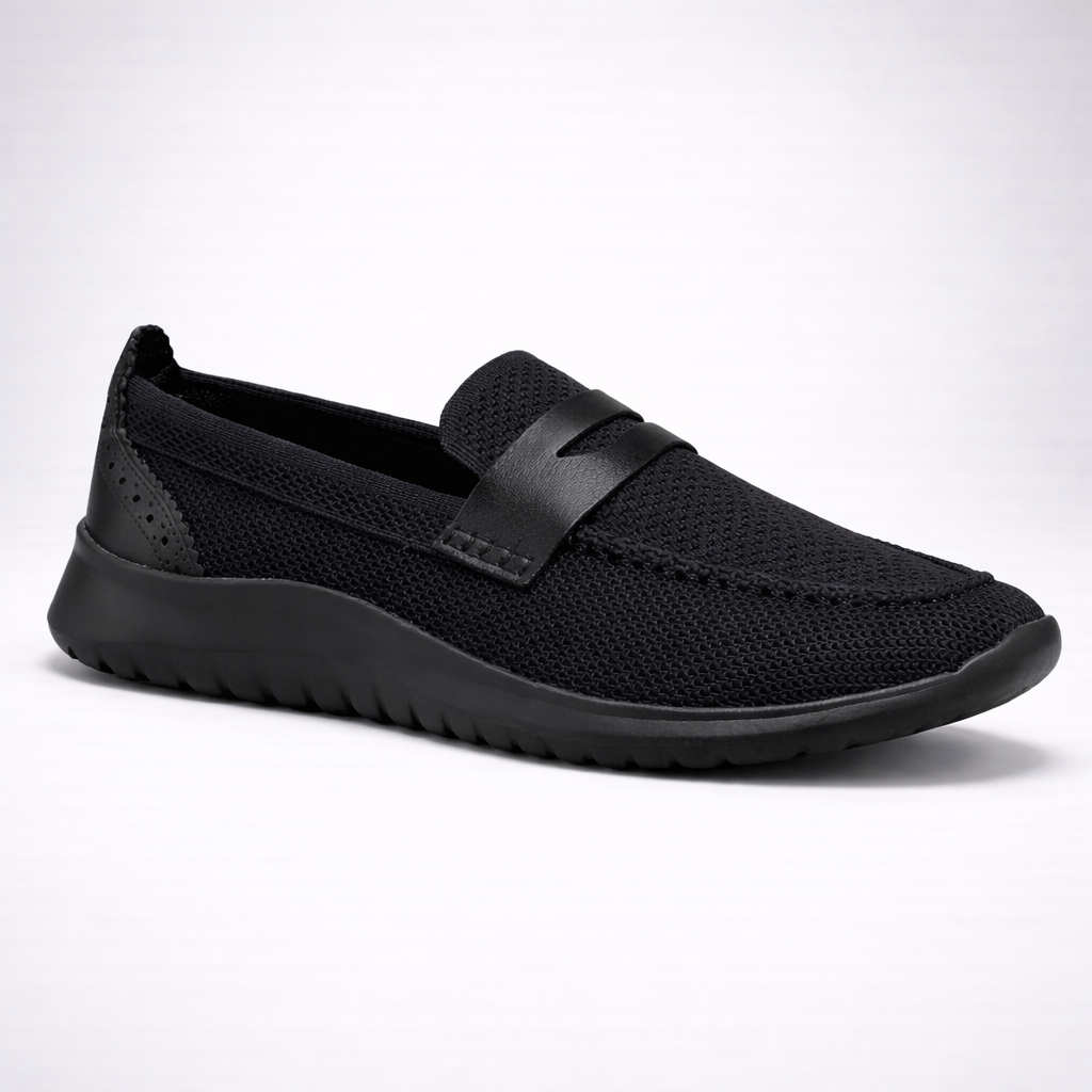 Cole Haan Women Zerogrand Meritt Stitchlite Loafer Black Knit/Black 5B US