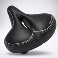 Bikeroo Wide Cruiser Bike Saddle Memory Foam Black