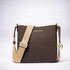 Michael Kors Women Jet Set Travel Small Signature Logo Messenger Bag