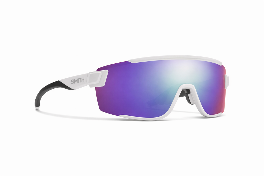 SMITH Unisex Wildcat Sunglasses w ChromaPop Lens,White/Red
