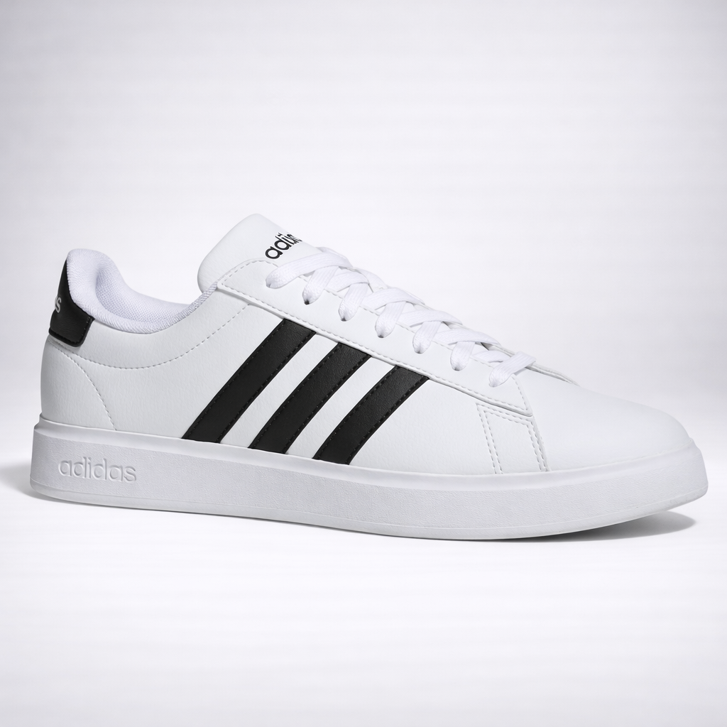 Adidas Men Sneakers from Finish Lin White/Black