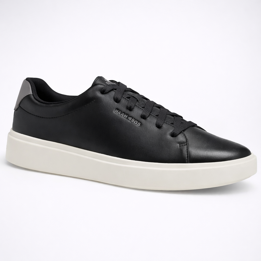 Cole Haan Men Grand Crosscourt Traveler Sneaker Black/Egret Size 11