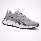 Reebok Unisex Zig Dynamica 4 Shoes Pure Grey/Maroon/Chalk Size 11