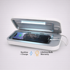 PhoneSoap 3 UV Cell Phone Sanitizer & Dual Charger Box White